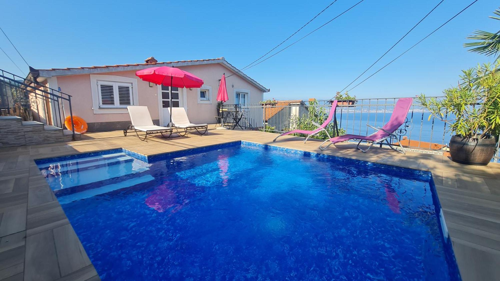 House Anastazia With Spectacular View Villa Ловран Екстериор снимка